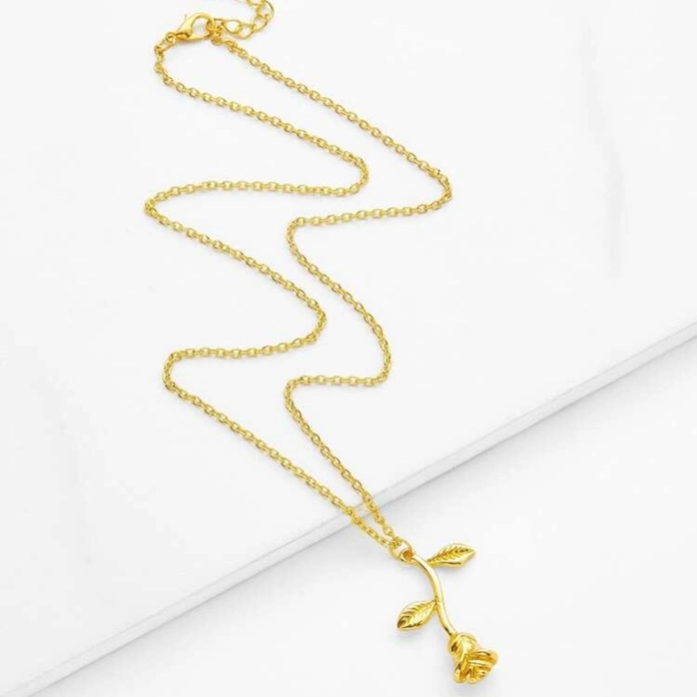 Gold Rose necklace